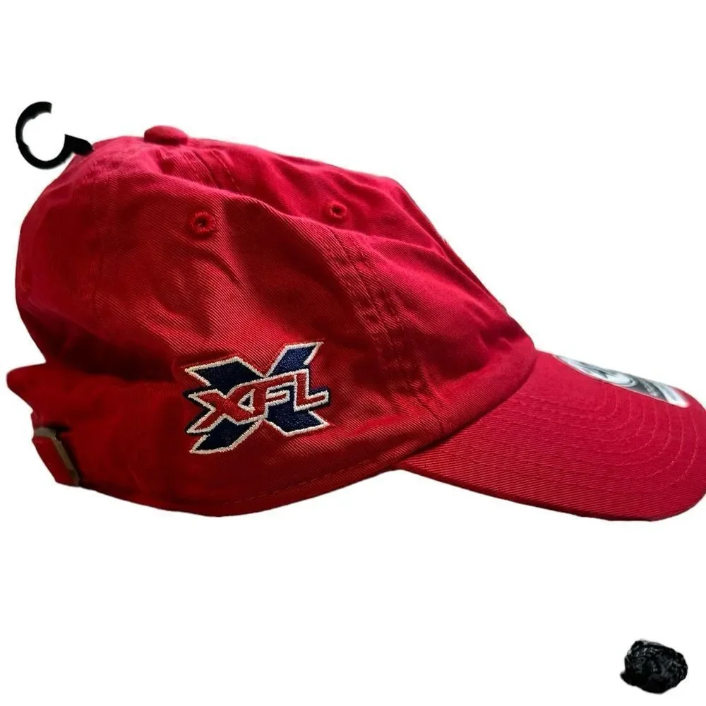 NWT ‘47 Houston Roughnecks Football Red Adjustable Baseball Cap Hat Stadium Bag